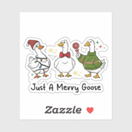 Adesivo Just A Merry Goose Festive Holiday Design
