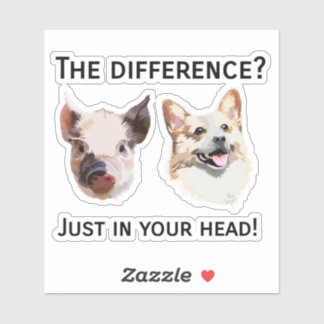 Adesivo Just in your head- Tierschutz Aufkleber