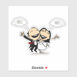 Adesivo Just married