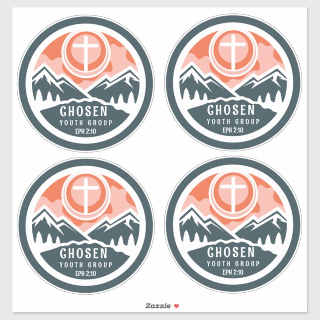 Adesivo Juventude Cristã Escolhida II (Folha)