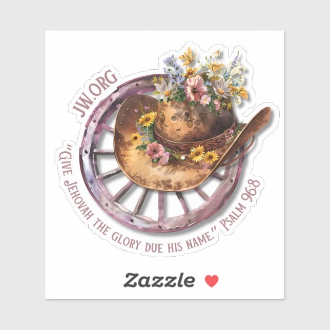 Adesivo JW 2025 Year Text Western Vinyl Sticker (Folha)