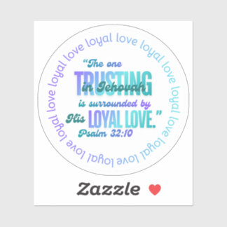 Adesivo JW "O que Confia em Jeová" Sl. 32:10