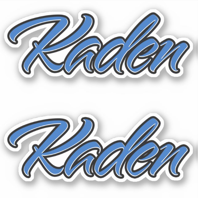 Adesivo Kaden Name blue Aufkleber Sticker Stickerset (Frente)