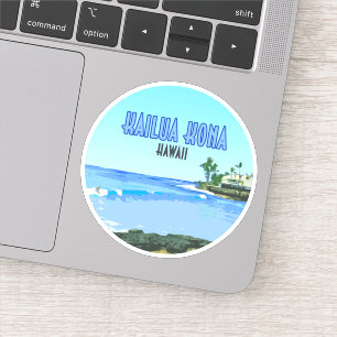 Adesivo Kailua Kona Big Island Hawaii Vintage
