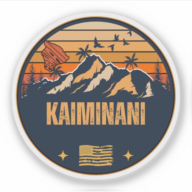 Adesivo Kaiminani, Havaí (Frente)