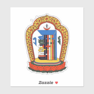 Adesivo Kalachakra Mantra Mandala Budista