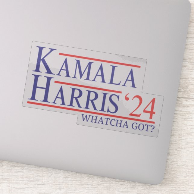 Adesivo Kamala Harris 2024 O Que Conseguiu Senhora Preside (Detalhe)