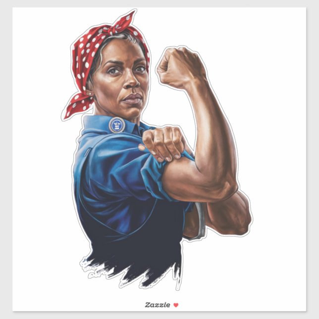 Adesivo Kamala Harris 2024 Rosie The Riveter Chilless Cat (Folha)