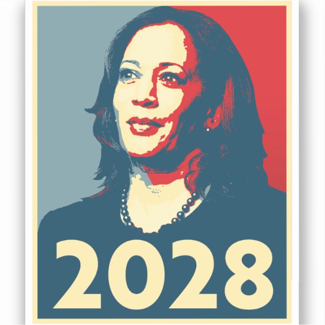 Adesivo Kamala Harris 2028 (Frente)