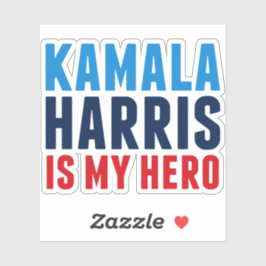 Adesivo Kamala Harris é meu herói