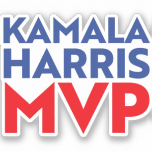 Adesivo Kamala Harris MVP 2024
