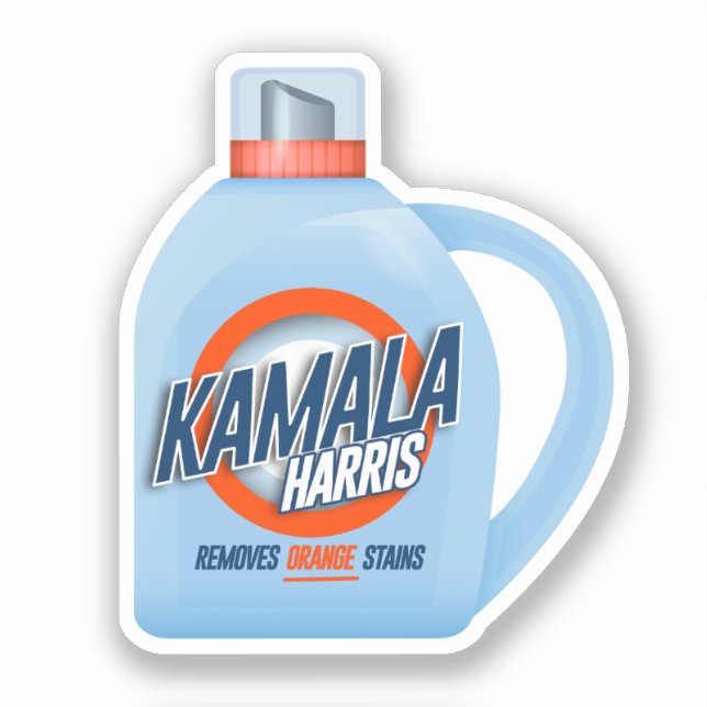 Adesivo Kamala Harris remove manchas laranja (Frente)