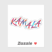 Kamala Harris Texto Colorido 2024