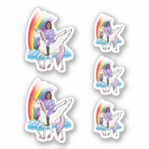 Adesivo Kamala Harris Unicorn 2024