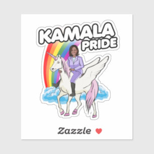 ADESIVO KAMALA HARRIS UNICORN PRIDE