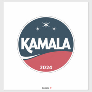 Adesivo Kamala Harris Vintage 2024 Para Presidente Eleição