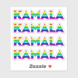 Adesivo "Kamala" Orgulho lgbtq lgbt cores da bandeira arco