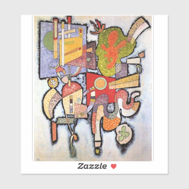 Adesivo Kandinsky - Complex Simple, abstract artwork, (Folha)