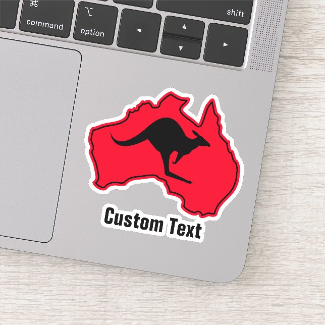 Adesivo Kangaroo na Austrália (Detalhe)