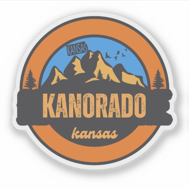 Adesivo Kanorado, Kansas (Frente)