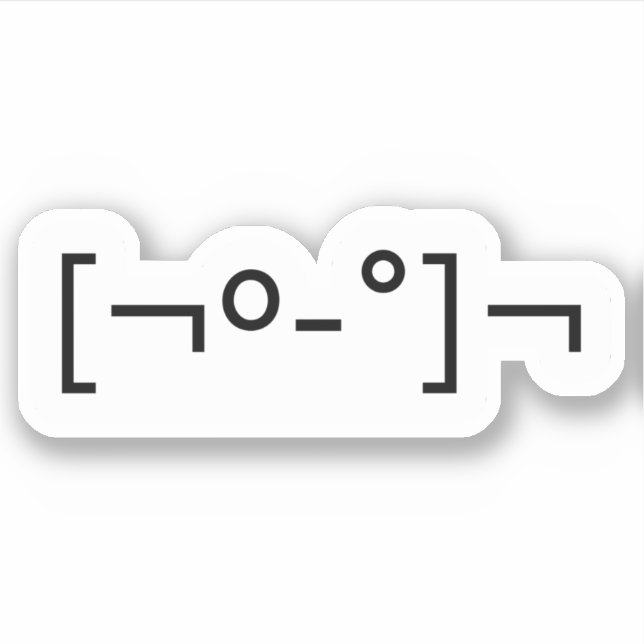 Adesivo Kaomoji Zombie Emoticon Sticker (Frente)