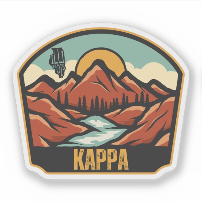Adesivo Kappa, Illinois  (Frente)