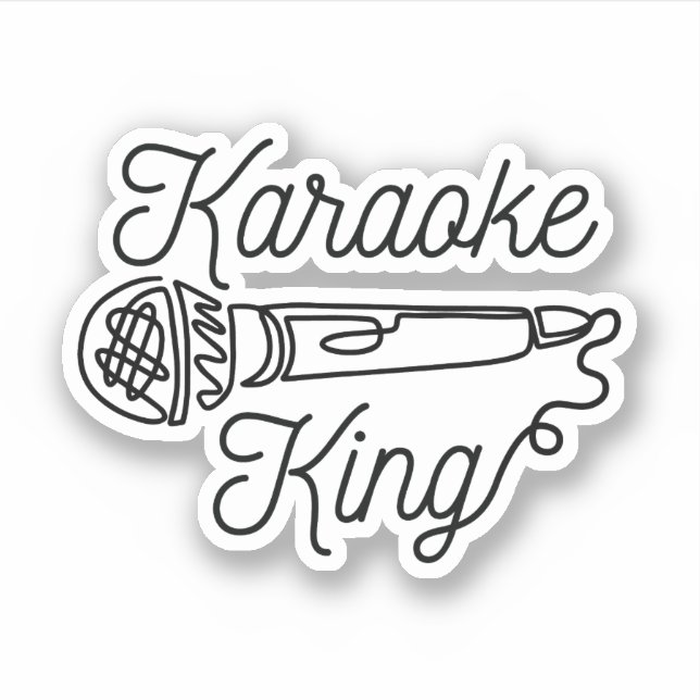 ADESIVO KARAOKE KING (Frente)