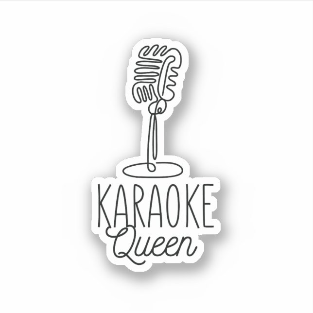 ADESIVO KARAOKE QUEEN (Frente)
