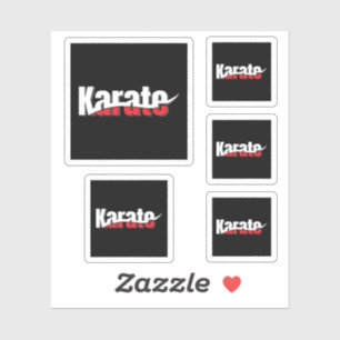 Adesivo Karate Martial Arts Abstrato Swish