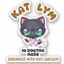 Adesivo Kat Lym In Doctor Mode