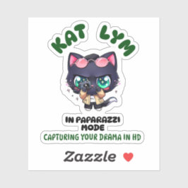 Adesivo Kat Lym In Paparazzi Mode Sticker