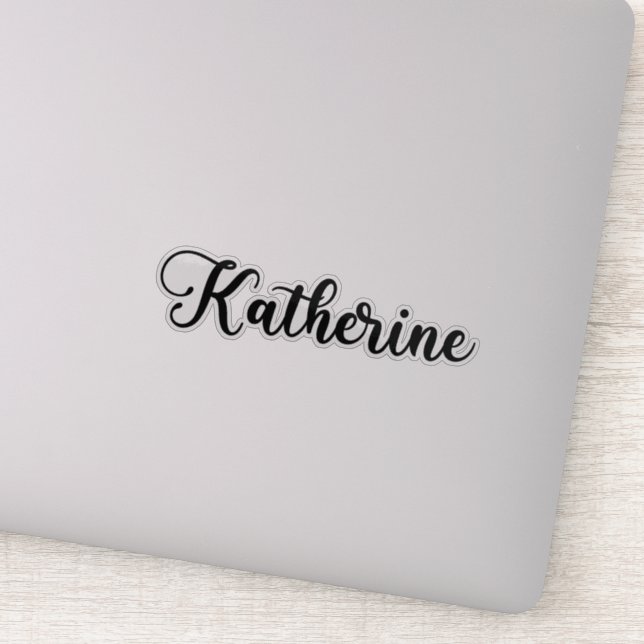 Adesivo Katherine Name - Caligrafia manuscrita (Detalhe)