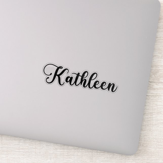 Adesivo Kathleen Name - Caligrafia manuscrita (Detalhe)