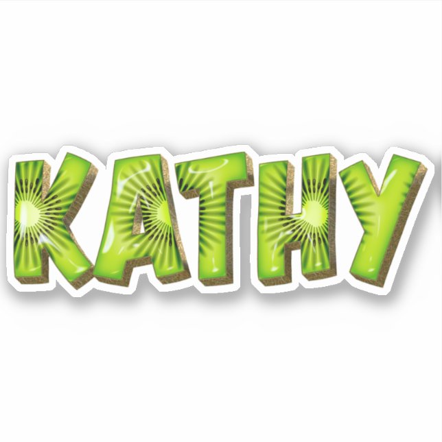 Adesivo Kathy Name Kiwi Design Aufkleber Sticker (Frente)