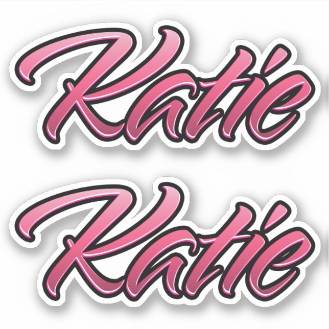 Adesivo Katie faded pink Aufkleber Sticker Stickerset (Frente)