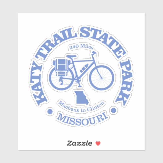 Adesivo Katy Trail State Park (ciclismo) (Folha)