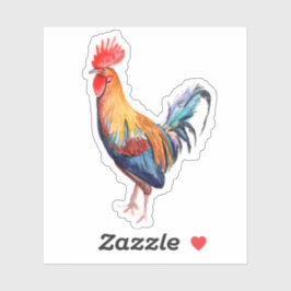 Adesivo Kauai Rooster Chicken Hawaii Animal Sticker