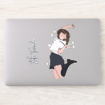 Kawai Jumping Girl personalizável