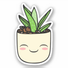 Adesivo Kawaii Aloe Cartoon Sticker