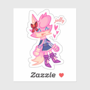 Adesivo Kawaii Anthro Animal Laptop Sticker