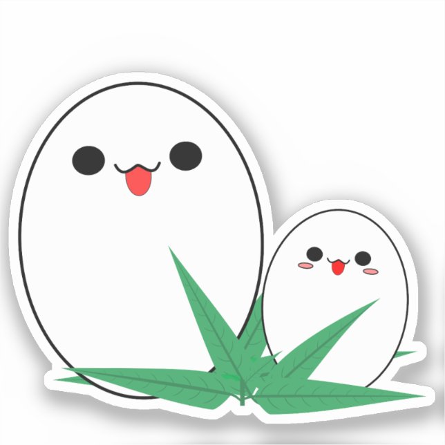 Adesivo Kawaii Balut Egg Vinyl Sticker (Frente)