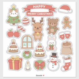 Adesivo Kawaii Christmas Sticker Bomb Phone Case | Cute Ca