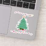 Adesivo Kawaii Christmas Vinyl Sticker<br><div class="desc">Árvore de Natal Kawaii | um adesivo de Natal bonito para você. Use-o para decorar seu telefone,  laptop,  notebook ou faça o que quiser. Tenha um belo dia,  meu amigo!</div>