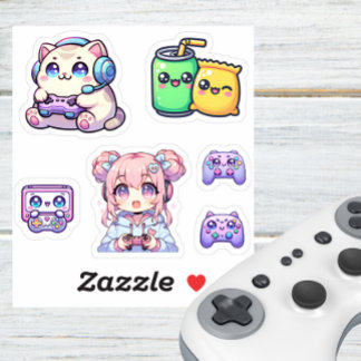 Adesivo Kawaii Gaming Sticker Pack
