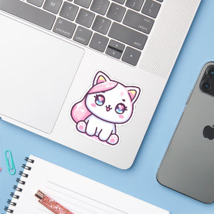 Adesivo Kawaii Kitten Adorável