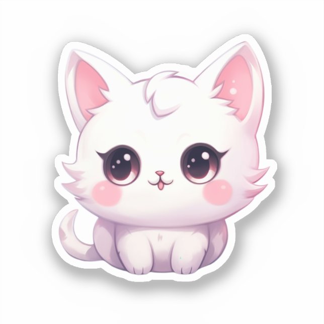 Adesivo Kawaii Kittens (Frente)