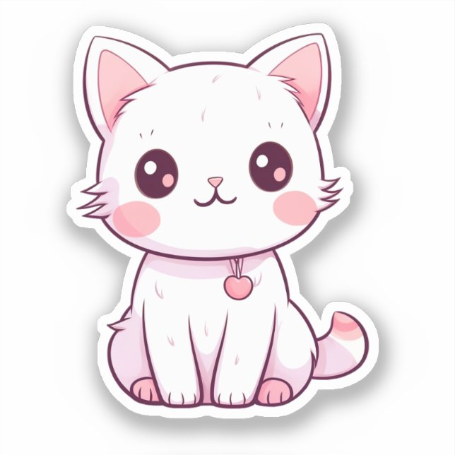 Adesivo Kawaii Kittens (Frente)