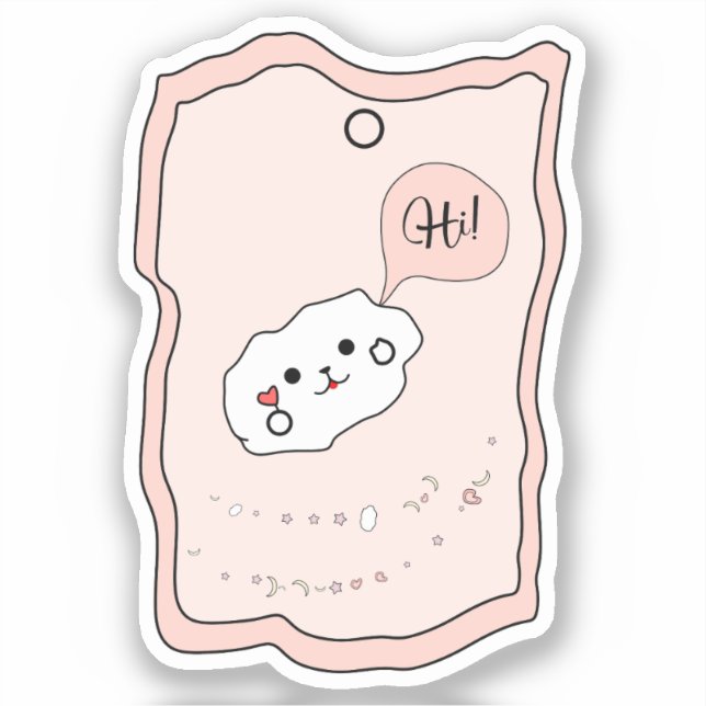 Adesivo Kawaii Mobile Phone Vinyl Sticker (Frente)