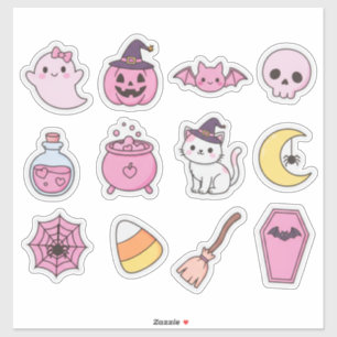 Adesivo Kawaii Pastel Halloween Magic Sticker Pack