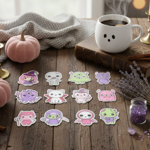 Adesivo Kawaii Pastel Monster Mash Sticker Pack